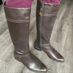 EUC Ralph Lauren Brown Leather Boots!